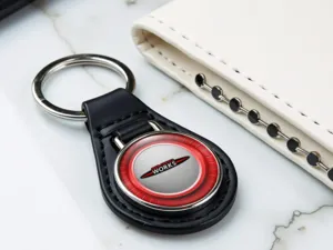 Mini Cooper Catena Portachiavi In Pelle Forte Moderno Da Corsa